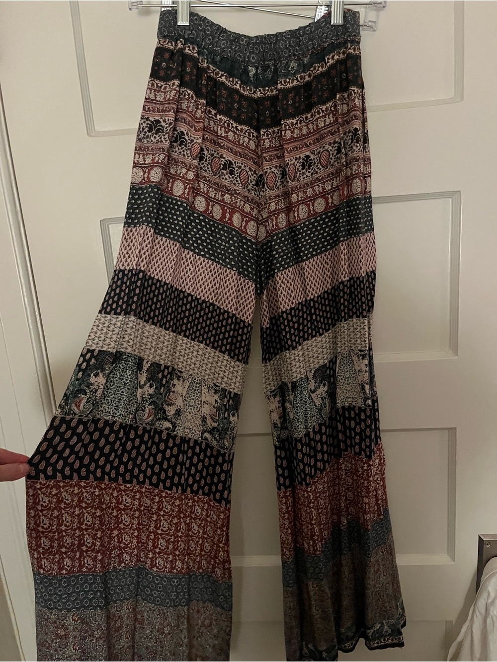 Pull and Bear Bohemian Wide-Leg Pants